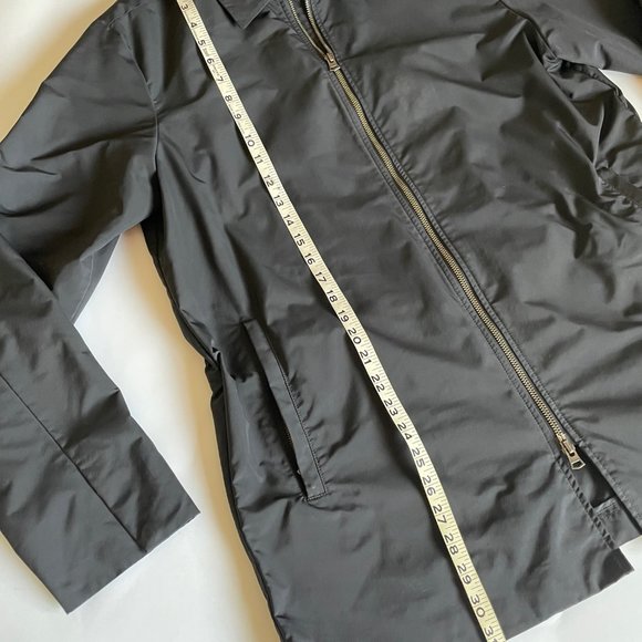Theory black zip front jacket size large - Picture 2 of 15